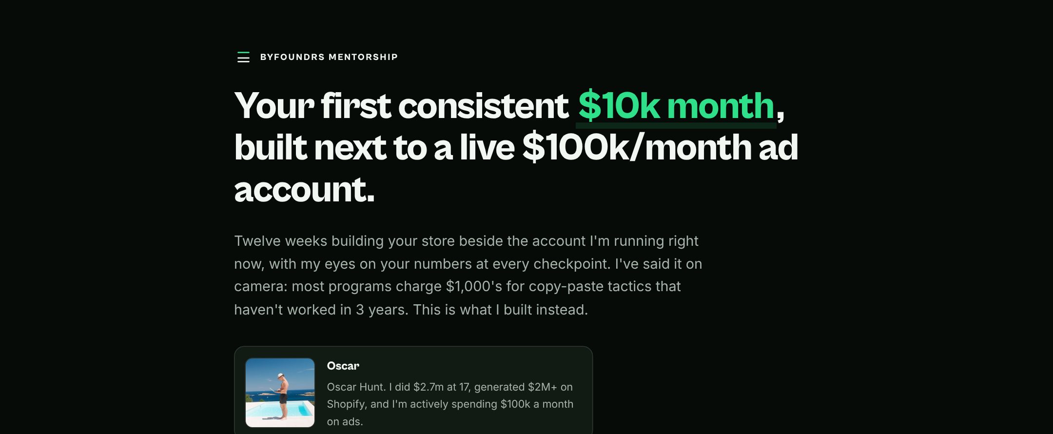 ByFoundrs Mentorship preview